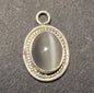 Grey Sterling Silver Pendant