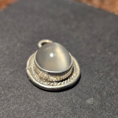 Grey Sterling Silver Pendant
