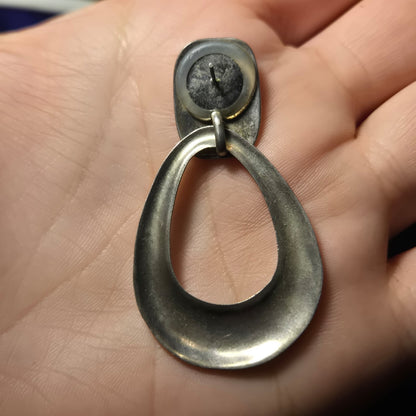 Heavy Sterling Silver Earrings