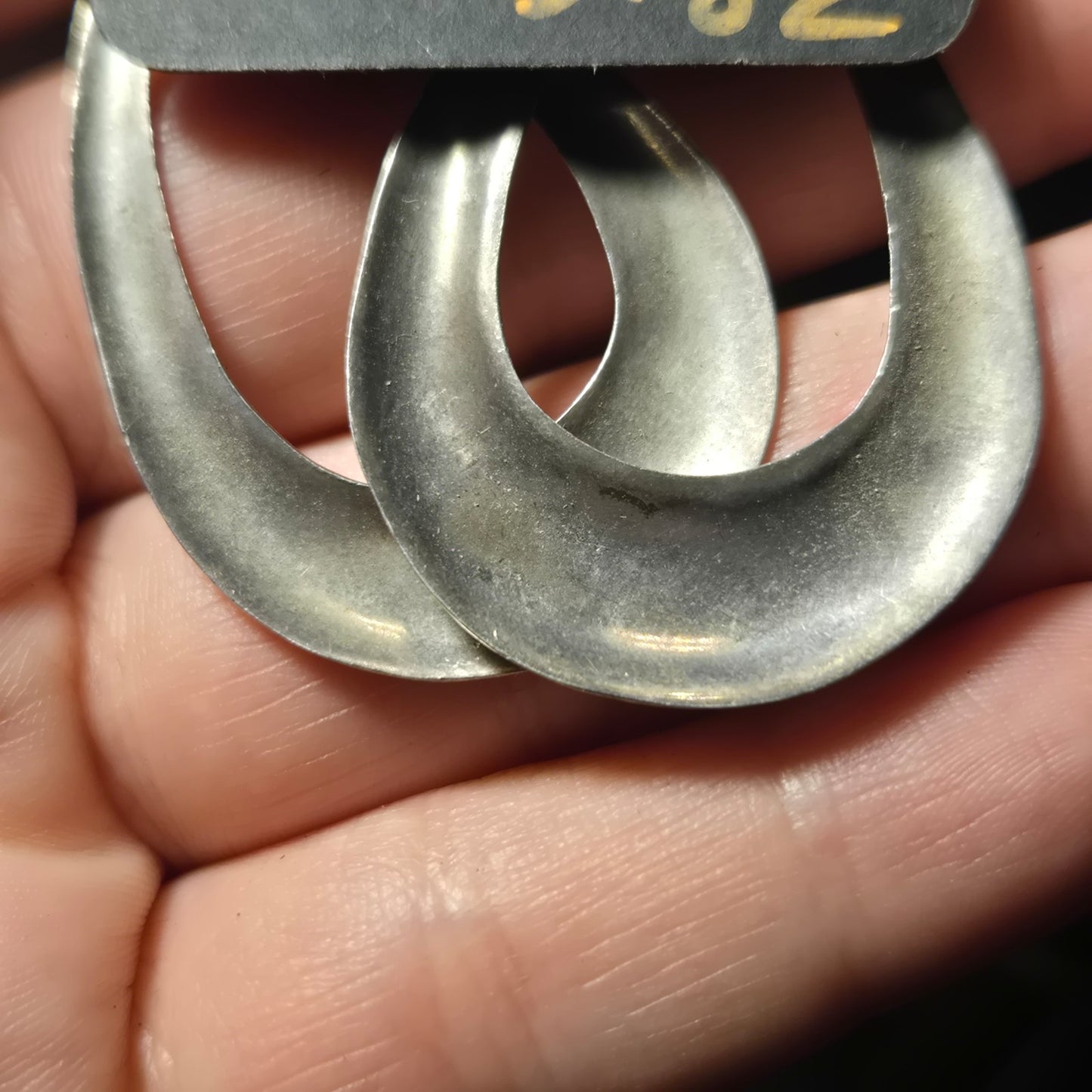 Heavy Sterling Silver Earrings