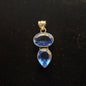 Sterling Blue Stone Pendant