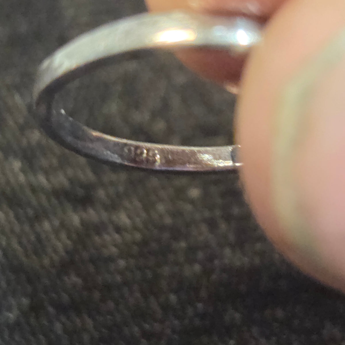 Modern Stylized Heart Sterling Silver Ring sz 5