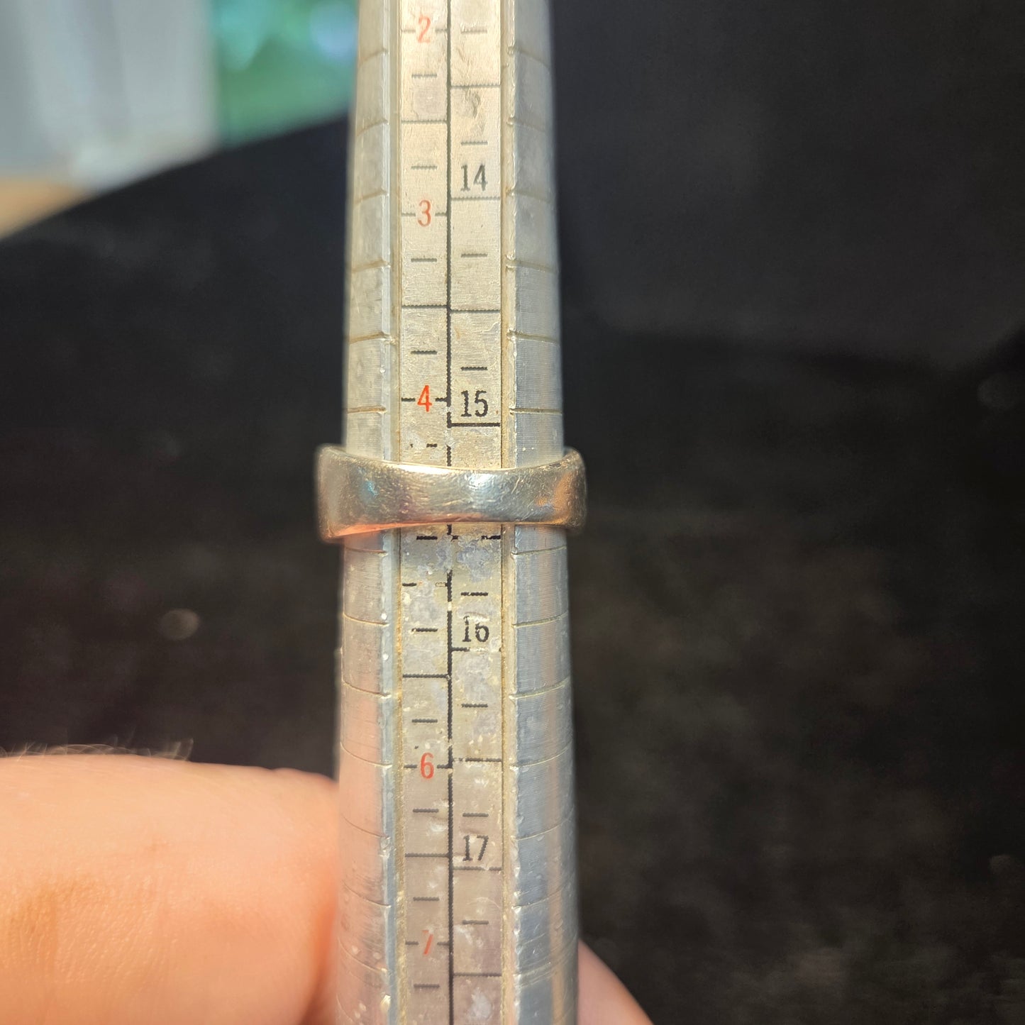 Greek Key Design Solid Sterling Silver Ring sz 4.5