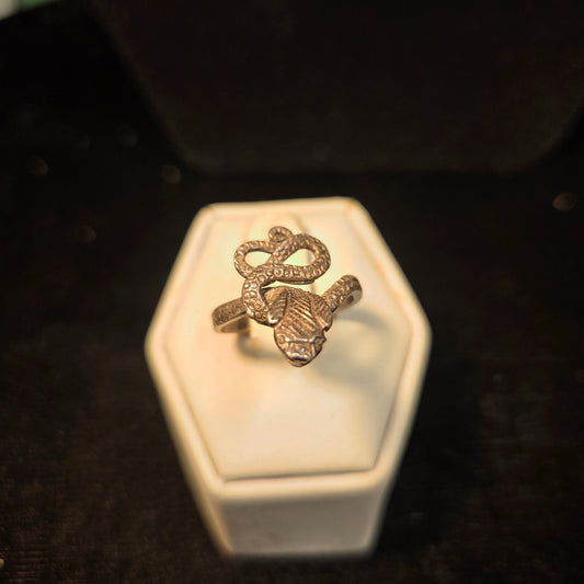 Sterling Silver Cobra Ring sz 7