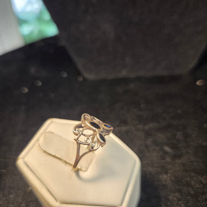 Pretty Little Sterling Silver Butterfly Ring sz 6