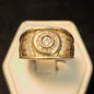 Sterling White Stone Ring sz 8.5