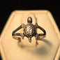 Cute Sterling Silver Turtle Ring sz 5.5
