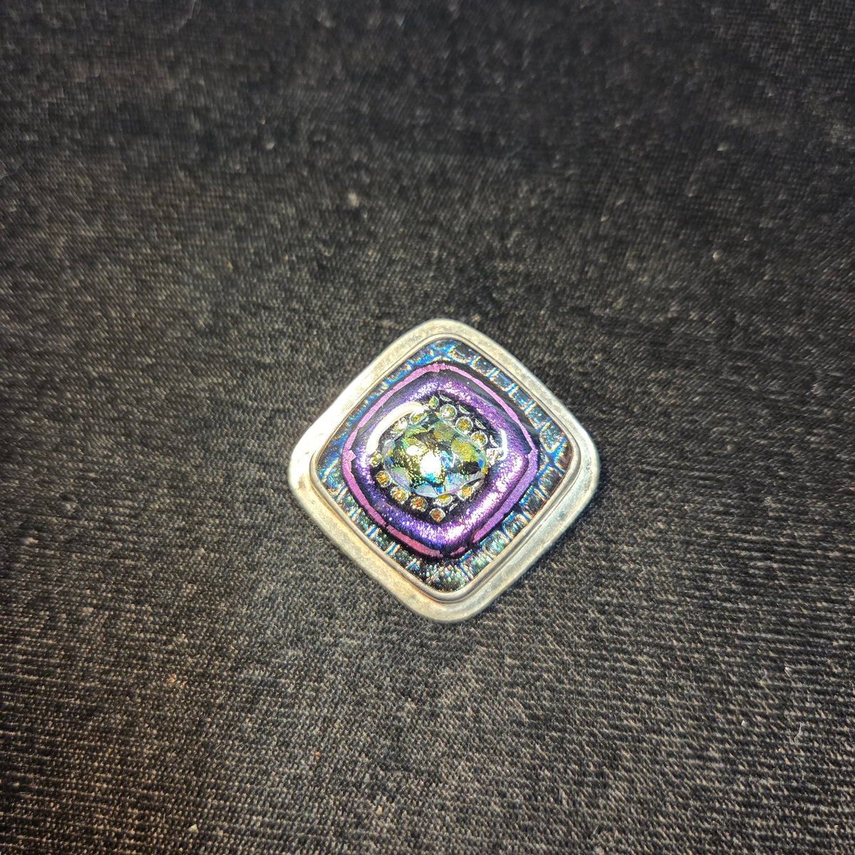 Artisan Glass & Sterling Pendant