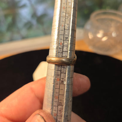 Orange Stone Sterling Silver Ring sz 9