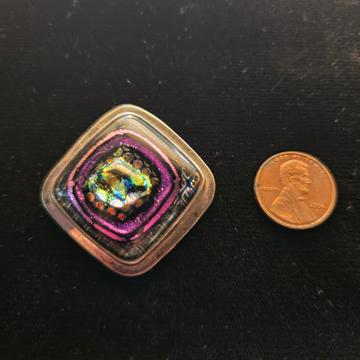 Artisan Glass & Sterling Pendant